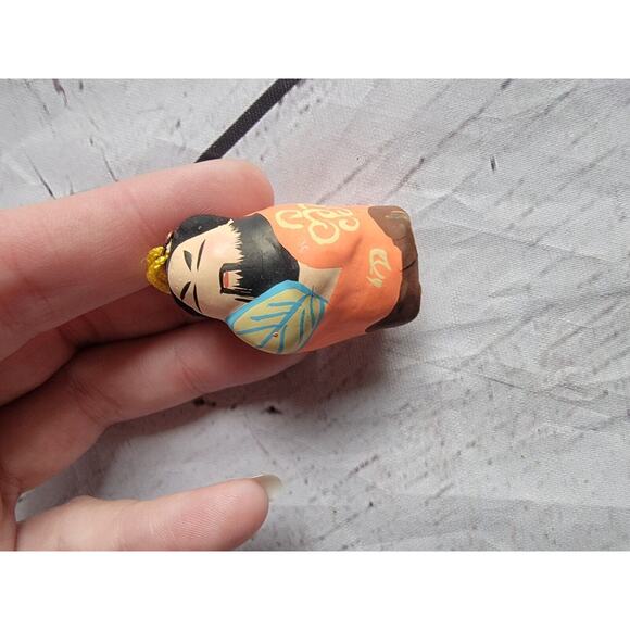 Adorable Vintage Clay Figurines Miniature Ornaments 2 Huishan Chinese Folk Art - Picture 7 of 10